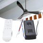 Tnfeeon Kit de Télécommande de Ventilateur de Plafond, DC 6 Vitesses Récepteur de Contrôleur de Lumière de Plafond avec Minuteri