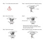 Tnfeeon Kit de Télécommande de Ventilateur de Plafond, DC 6 Vitesses Récepteur de Contrôleur de Lumière de Plafond avec Minuteri