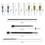 CCLIFE 19 pcs Nettoyage de Siege injecteur et de l'arbre de l'injecteur kit de Nettoyage d'injecteur, Elimine Facilement la Roui