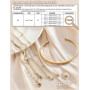 KRFY 5 Bracelet Femme Argent Or Ensemble De Bracelets Superposés Bracelet Acier Inoxydable Femme Argent Empilables Bracelets Rég