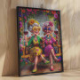 Swing Vieille Femme Jigsaw Puzzle 1000 pièce pour Adultes Amis fête Verres de vin Fleurs en Fleur Puzzle Impossible Dur Difficil