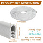 Joint Protection pour Bord de Tole Plage de Serrage 3-4mm Protection Bord Tole pour la Plupart des Voitures Traitement de la Tôl