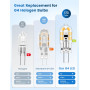 Ampoule G4 LED, 1W 173LM Ampoules LED G4 Classe C, équivalent 15W 20W Halogène, AC/DC 12V 3000K Blanc Chaud, Ampoule Economie d'