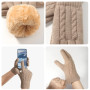 MAZELIKEHOOD Gants Femme Chauds Touchscreen Hiver Tricoté Mouflés Tactile Smartphone Conduire Écran Tactile
