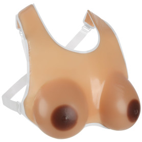 Vollence Réaliste Faux Seins Poitrine en Silicone avec Sangles Réglables pour Prothèses de Mastectomie Soutien-Gorge Pads