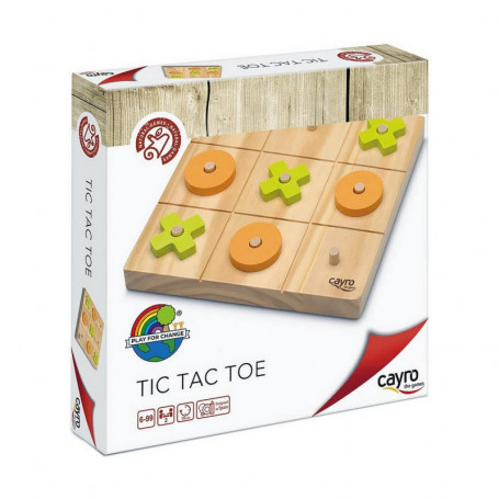 Jeu Trois à la Suite Cayro Tic Tac Toe Bois 20 x 20 x 4 cm 22,99 €