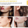 JEYORZY 150 PCS Crochet Boucles D'oreilles, Crochets Fil D'oreille, Crochets de Boucle d'Oreilles, Fermoir Boucles d'oreilles Ki