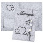 MUYAPAY Protège carnet de santé,Housse de carnet de santé avec fermeture éclair en feutre,Couverture carnet de santé bébé,pour T