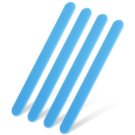 Lot de 4 bâtons mélangeurs en silicone réutilisables pour résine époxy, outils d'agitation pour mélanger la résine, la cire, la 