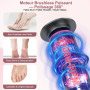 Glovios Rapeuse Pieds Électrique Puissante, 2 en 1 RâPe Electrique Pieds, Plusieurs Vitesses Réglables Ponceuse Pieds Electrique