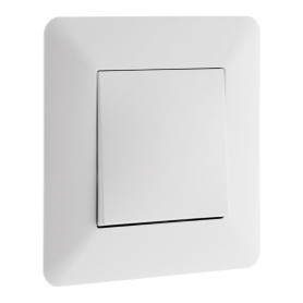 Zenitech - Interrupteur Va-et-Vient Encastré 10A 2300W - Design Moderne, Façade Réglable - Compatible Boîte d'Encastrement - Sup