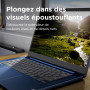Lenovo IdeaPad Slim 3 Chromebook 14M868 - Ordinateur Portable 14'' FHD (MediaTek Kompanio 520, RAM 8Go, SSD 128Go, Arm Mali-G52 