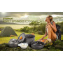 OVERMONT Kit de Casseroles Camping 14pcs Poêlé Set en Aluminium Durable, Ensemble Gril Pot Pratique de Pique-Nique avec Cafetièr