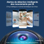 Camera Espion, 4K Mini AI Caméra de Surveillance WiFi (2,4G/5G), Détection Personnes et Animaux, Vision Nocturne HD, Stockage Lo