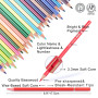 HIFORNY Lot de 125 crayons de couleur pour adultes - 120 crayons de couleur avec extras - Noyau souple - Fournitures d'art pour 