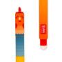 Legami - Set of 4 Farm Sweet Farm Erasable Gel Pens, Stylos à encre thermosensible effaçable, noir, rose, vert, rouge, efface sa