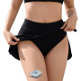 YloveM Jupe de Bain Femme Taille Haute SéChage Rapide Short de Bain Femme avec Doublure pour Menstruel Maillot de Bain Femme Bas