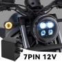 GVSS LED Clignotant Relais 7 Broches 12V pour Suzuki SV 650S,Indicateurs de Moto LED Compatible avec Suzuki Bandit 600/650/1250S