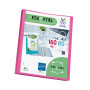 Viquel - Porte vues 160 vues A4 - Reliure personnalisable - Pochettes lisses et transparentes - Essentiel recycle - Rose