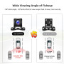 Podofo caméra de recul de voiture AHD Ultra HD Version nocturne étanche 158° pour autoradio Android (format P)