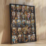 Puzzle animaux sur les toilettes pour adultes de 1 000 pièces, chat, girafe, tournesol, collage coloré pour salle de bain, décor