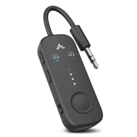 Avantree Relay – Adaptateur Bluetooth 5.3 pour Avion avec Qualcomm aptX Adaptive, 2 AirPods/Casques Pris en Charge, 20 H d’Auton