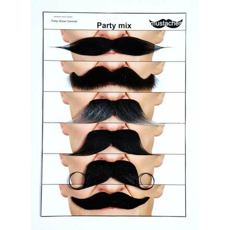 Moustache My Other Me Taille unique 6 Pièces