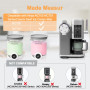 NiuBeBe Lot de 4 Récipients Compatibles pour Ninja Swirl CREAMi - Rechange avec les Sorbetières Ninja Creami NC701 et NC700 - Sa