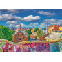 Clementoni - Puzzle pour Adultes 1000 Pièces, HQC Park Güell, Barcelona Compact Box, Fabriqué en Italie, 39954