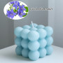 NICAVKIT 2 Pcs Bougie à Bulles, Cube Soja Cire Bougies Bougie Parfumée Décorative Bougies Esthétiques Pour Chambre à Coucher Cha