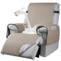 RAPRAP Étanche Housse pour Fauteuil Relax Electrique, Antidérapant Housse de Chaise Inclinable avec Poches Latérales, Lavable Pr