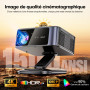 Vidéoprojecteur 4K Supporté 1500 ANSI 38000 Lumen avec Google TV Officiel, Netflix Youtube, Auto Focus, WiFi 6 Bluetooth 5.3, Co