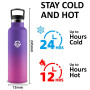 Gourde Isotherme- Gourde 500 ml- Bouteille Inox Anti Fuite- Bouteille Isotherme- Double Isolation- Facile à Nettoyer- Bouteilles