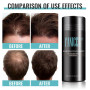 27.5G Fibres Capillaires - Poudre Densifiante Clairsemés - Solution Perte Cheveux Hommes Femmes (Brun Foncé)