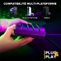 The G-Lab - Combo Hydrogen - Pack Clavier Souris Gamer, Clavier Gamer 60% Filaire, Rétroéclairage RGB, AZERTY FR, Format Compact