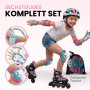 99FLIPS Protection Roller Enfant Fille 3-12 Ans - Genouillère, Coudières et Protège-Poignets [6pcs] - Protection Skateboard Trot