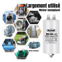 BEEYUIHF CBB60 16uf Condensateur de Démarrage 16µF Moteur condensateur 50 / 60Hz 450VAC avec vis M8 pour moteur électrique/sèche