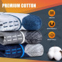 Circorld Chaussettes Homme 43-46 37-42 47-50, Chaussette de Sport Homme, Anti-Ampoule, Anti-Odeur, Absorbant l'Humidité, Chausse