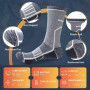 Circorld Chaussettes Homme 43-46 37-42 47-50, Chaussette de Sport Homme, Anti-Ampoule, Anti-Odeur, Absorbant l'Humidité, Chausse
