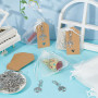 PH PandaHall 24 Sets Porte-clés Arbre de Vie Cadeaux de Fête Sacs Cadeaux en Organza Cadeau de Mariage Porte Clés Arbre Argenté 
