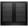 AMZCHEF plaque induction avec deux zones flexibles, plaque de cuisson induction 4 zones avec fonctionnement silencieux (42dB), 9