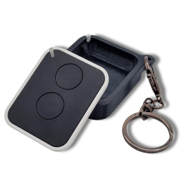 Coque pour Télécommande Portail Bip Nice Era on - Étui Protection Antichoc avec Porte-Clés Intégré