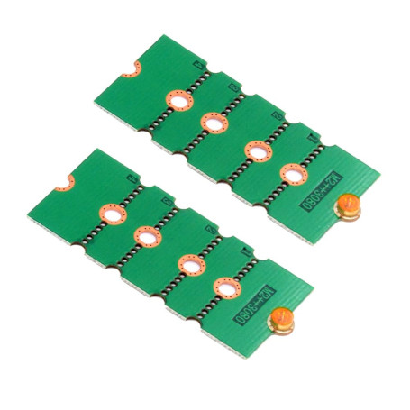 cablecc Lot de 2 adaptateurs NGFF M2 NVME M.2 pour transfert de cartes SSD 2230 2242 2260 2280