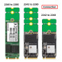 cablecc Lot de 2 adaptateurs NGFF M2 NVME M.2 pour transfert de cartes SSD 2230 2242 2260 2280