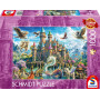 Schmidt Spiele 59791 Château de Conte de fées au Royaume de la Fantaisie, Puzzle 1000 pièces