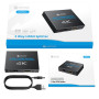 eSynic Splitter HDMI 2 Sorties, 4K/30HZ Répartiteur 1 Entrée 2 Sortie HDMI 1.4 Hdcp Bypass Splitter Duplicateur pour HDTV PS4 Bl