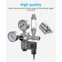NICREW Extérieur Régulateur de CO2 Aquarium, Réducteur de Pression pour Aquarium Planté, Double Manomètres avec Électrovanne Com