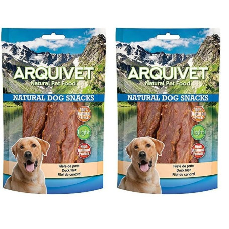 ARQUIVET Filet de Canard 350 GR - 100% de collations Naturelles pour Chiens - Prix, récompenses et Bonbons pour Chiens - Nourrit