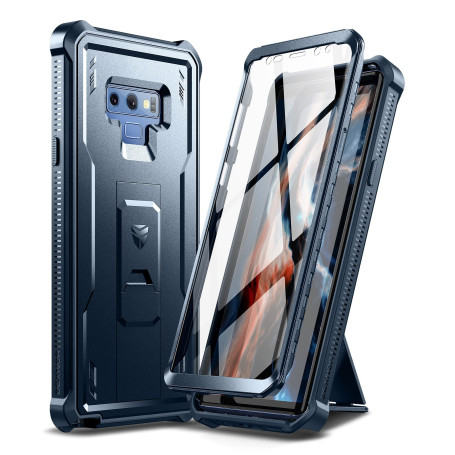 Dexnor Coque pour Samsung Galaxy Note 9, [Protection d'écran intégrée et béquille] Protection de qualité Militaire résistante au