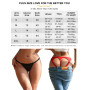 ohyeahlady String Ouvert à L'Arrière Femme Grande Taille Mini String Ficelle Sexy Erotique Chic Hot Culotte Tanga Fendue Sexy à 